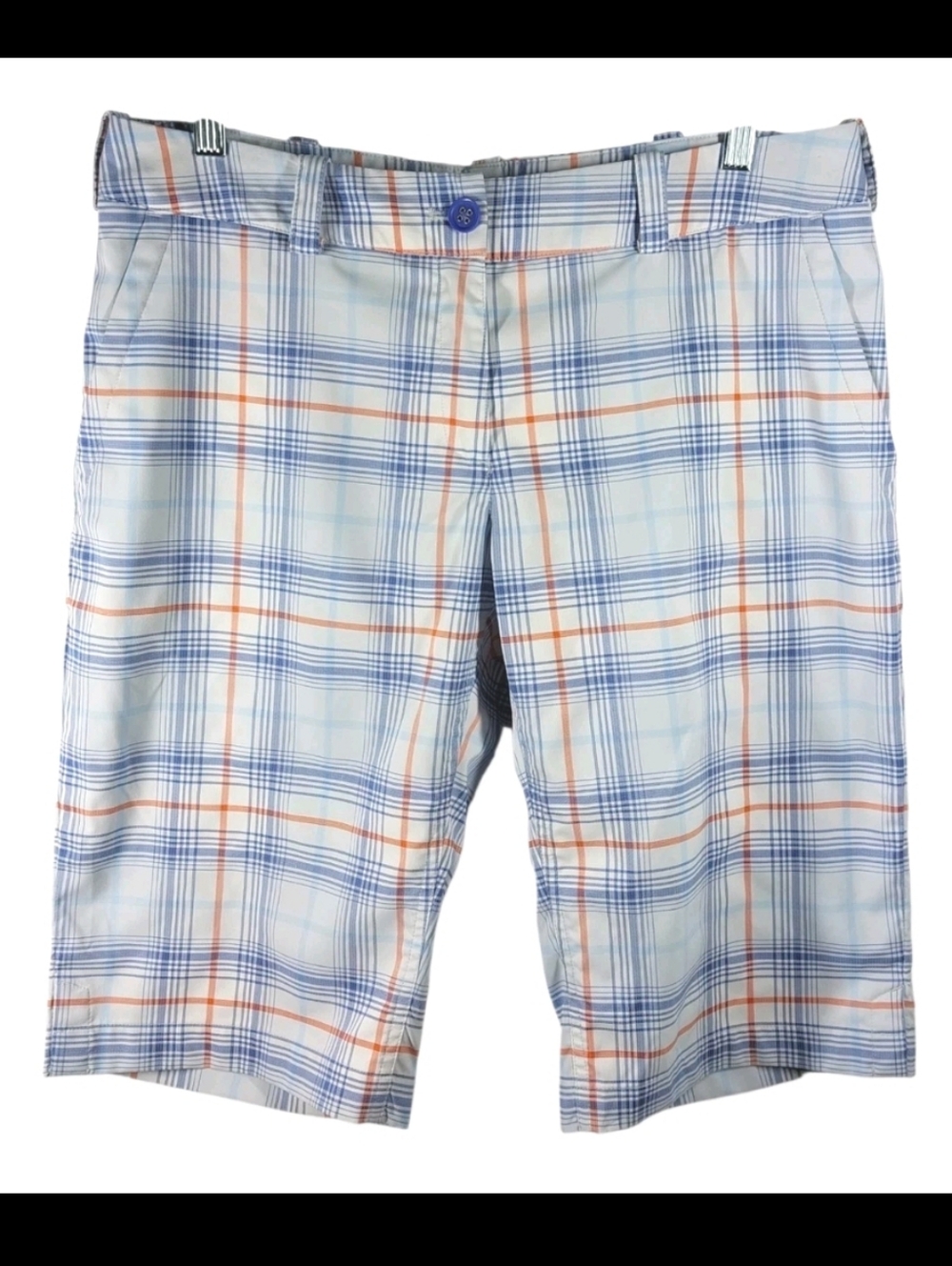 Nike Golf Dri-Fit Golf Bermuda Shorts Plaid Women's Size 10